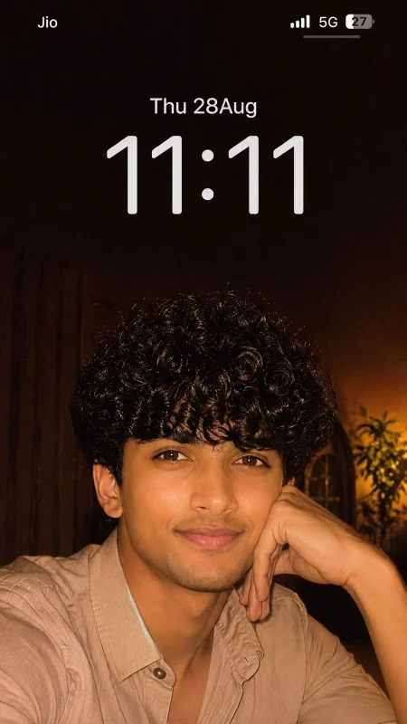 11:11 iPhone lock screen boy AI photo editing prompt