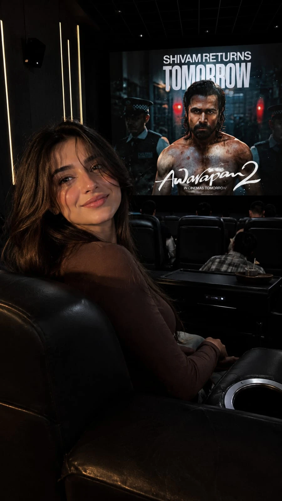 Cinematic Movie Theater AI Photo Editing Prompt 2026
