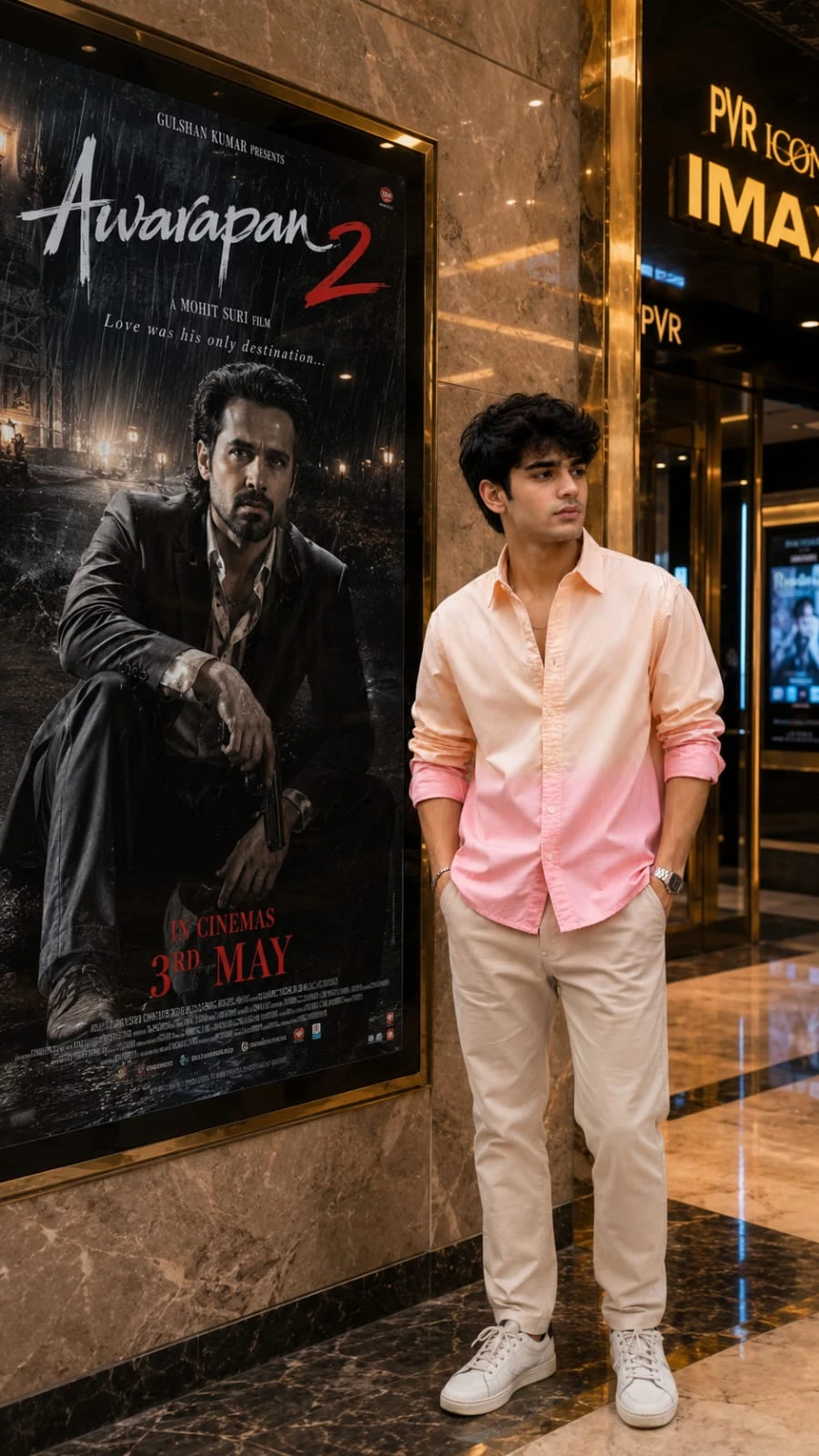 Cinematic Cinema Poster Portrait AI Photo Editing Prompt