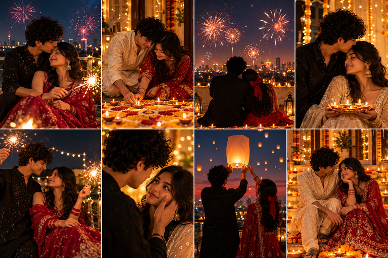 Best Diwali Couple AI Photo Editing Prompts 2026 for Instagram